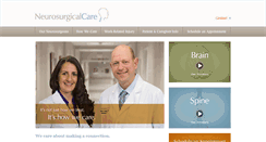 Desktop Screenshot of neurosurgicalcare.net